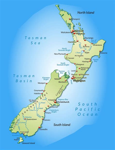 new zealand map with cities|Cities in New Zealand, Map of New Zealand Cities .